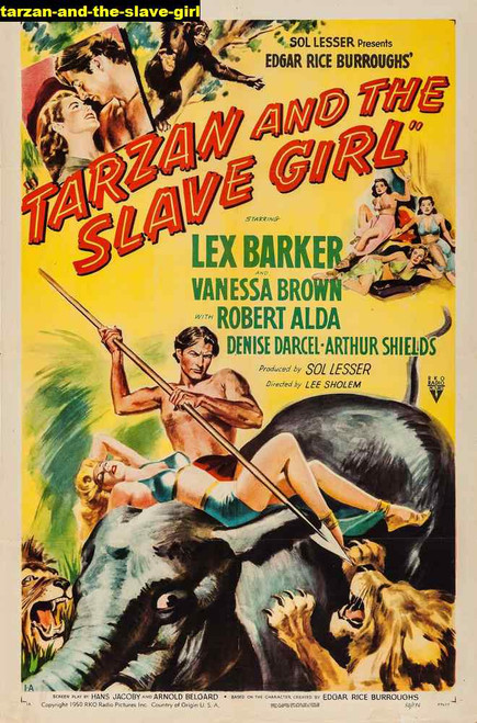 Jual Poster Film tarzan and the slave girl