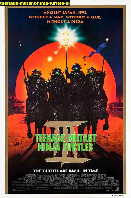 Jual Poster Film teenage mutant ninja turtles iii