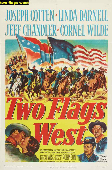 Jual Poster Film two flags west