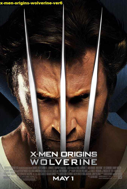 Jual Poster Film x men origins wolverine ver6