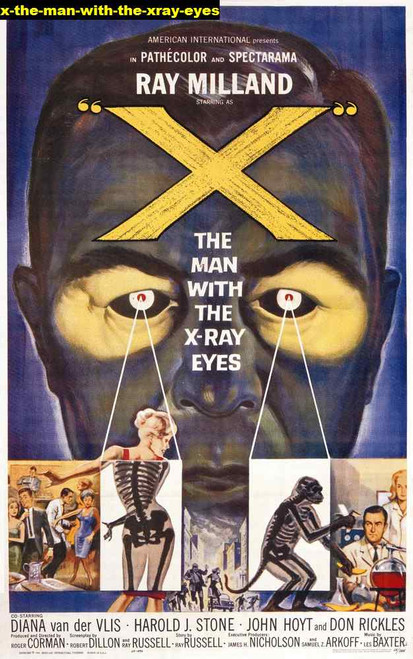 Jual Poster Film x the man with the xray eyes