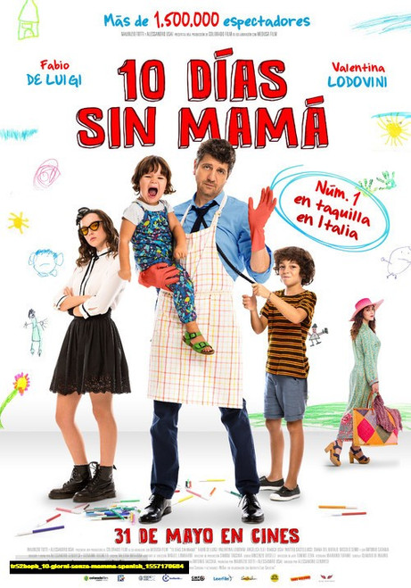 Jual Poster Film 10 giorni senza mamma spanish (tr52bepb)