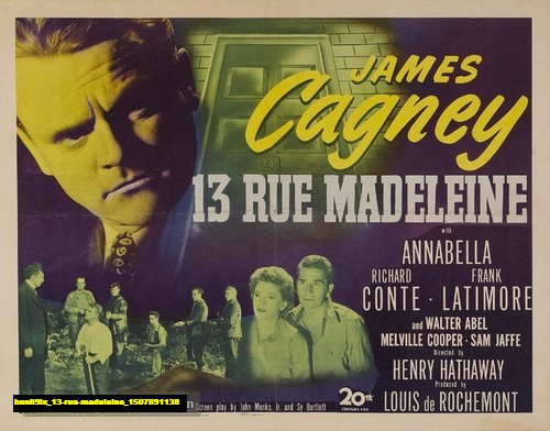 Jual Poster Film 13 rue madeleine (bunii9ix)