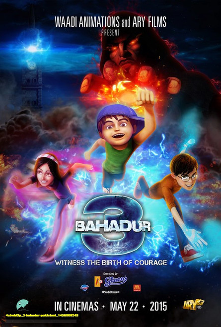 Jual Poster Film 3 bahadur pakistani (4stwbi9p)