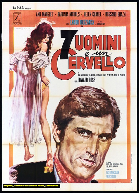 Jual Poster Film 7 uomini e un cervello italian (axxjzfhe)