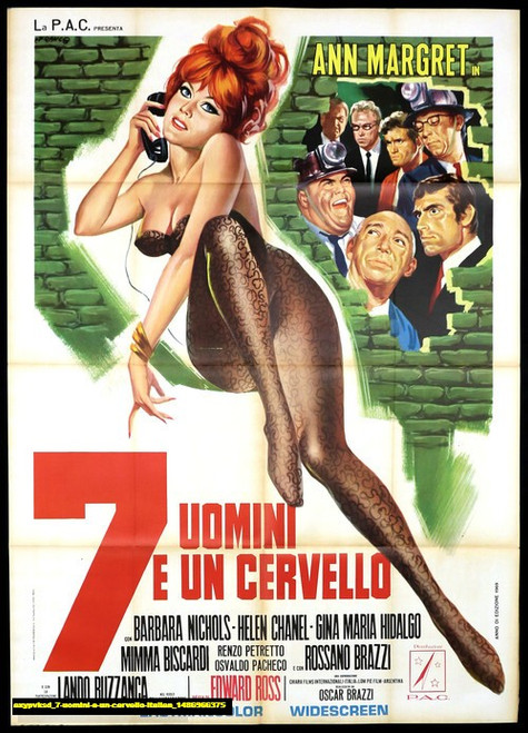 Jual Poster Film 7 uomini e un cervello italian (axypvksd)