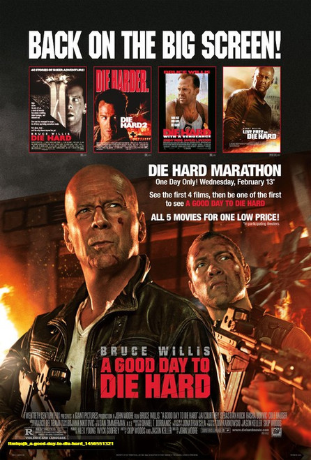 Jual Poster Film a good day to die hard (itmiqojb)