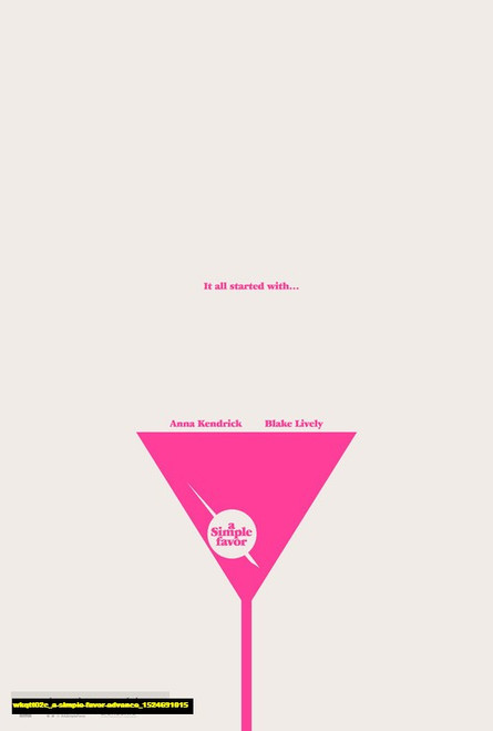 Jual Poster Film a simple favor advance (wkqtt02c)
