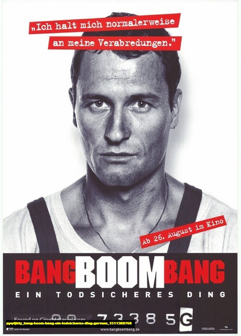 Jual Poster Film bang boom bang ein todsicheres ding german (pyq4jkty)