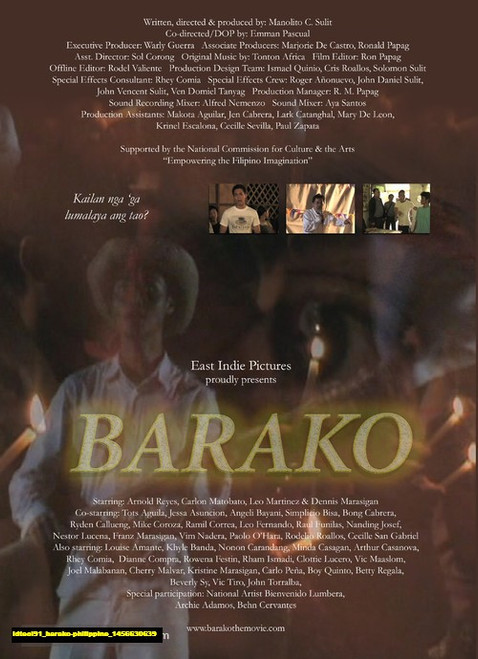 Jual Poster Film barako philippine (ldteol91)