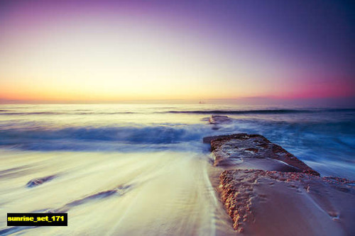 jual poster pemandangan sunrise set 171
