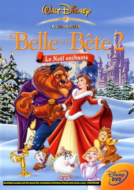 Jual Poster Film beauty and the beast the enchanted christmas french dvd movie cover (zkrob3yd)