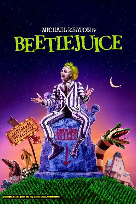 Jual Poster Film beetle juice blu ray movie cover (jwaxij0z)