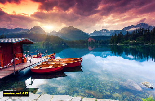 jual poster pemandangan sunrise set 412 jual poster pemandangan sunrise set 412