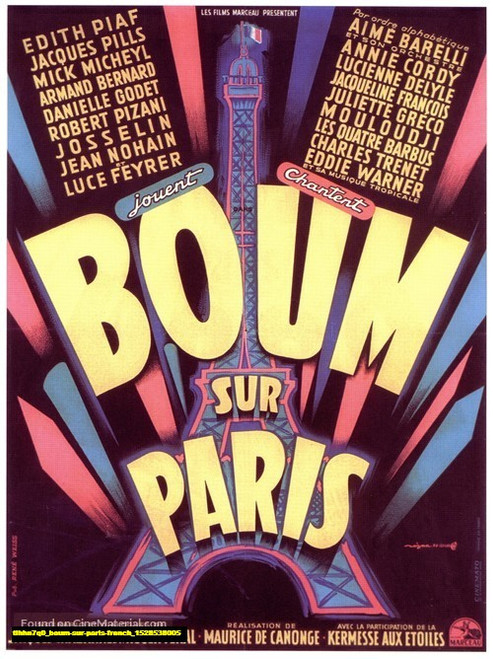 Jual Poster Film boum sur paris french (tlhhn7q0)