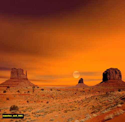 jual poster pemandangan sunrise set 565