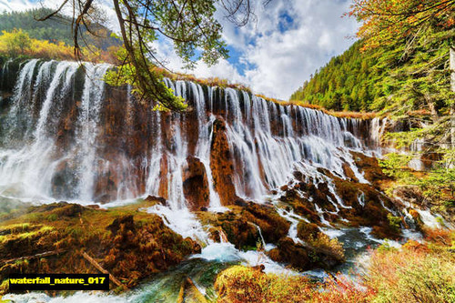 jual poster pemandangan air terjun waterfall 017