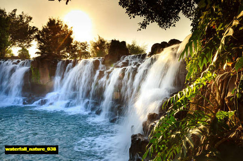 jual poster pemandangan air terjun waterfall 038