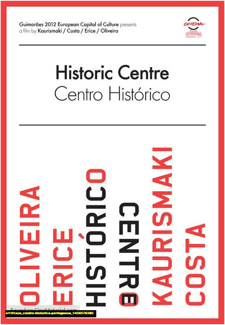 Jual Poster Film centro historico portuguese (o11l1ase)