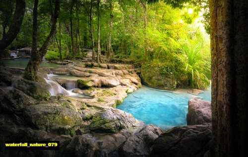 jual poster pemandangan air terjun waterfall 079