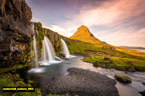 jual poster pemandangan air terjun waterfall 083