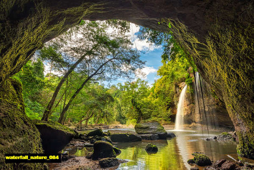 jual poster pemandangan air terjun waterfall 084