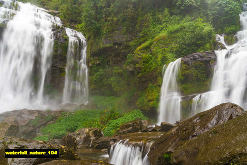 jual poster pemandangan air terjun waterfall 104