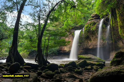 jual poster pemandangan air terjun waterfall 117