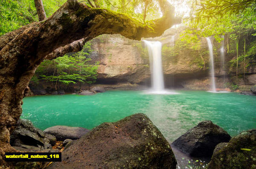 jual poster pemandangan air terjun waterfall 118