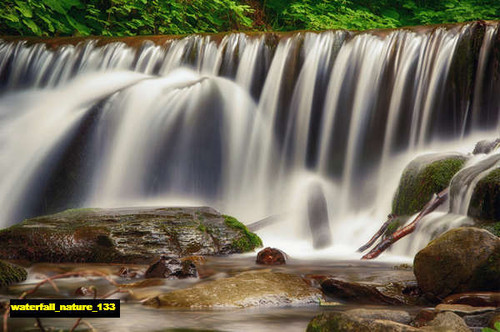 jual poster pemandangan air terjun waterfall 133
