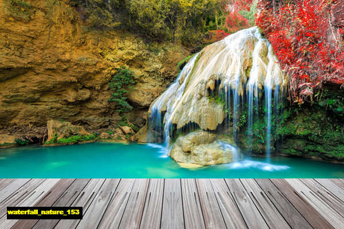 jual poster pemandangan air terjun waterfall 153