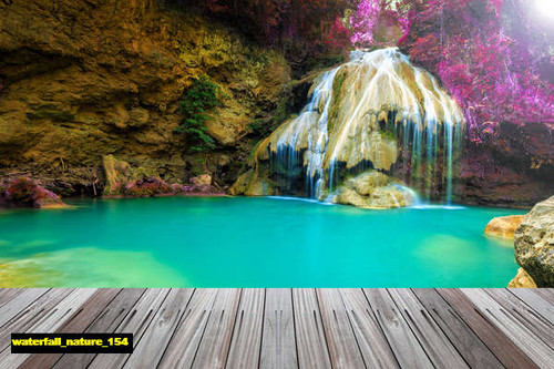 jual poster pemandangan air terjun waterfall 154