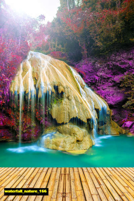 jual poster pemandangan air terjun waterfall 166