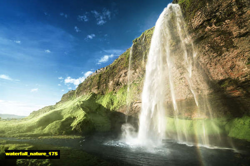 jual poster pemandangan air terjun waterfall 175