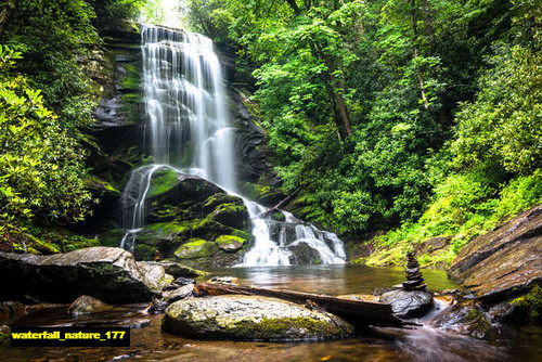 jual poster pemandangan air terjun waterfall 177