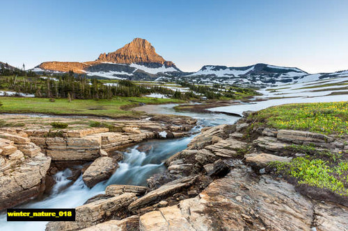 jual poster pemandangan musim salju dingin winter 018