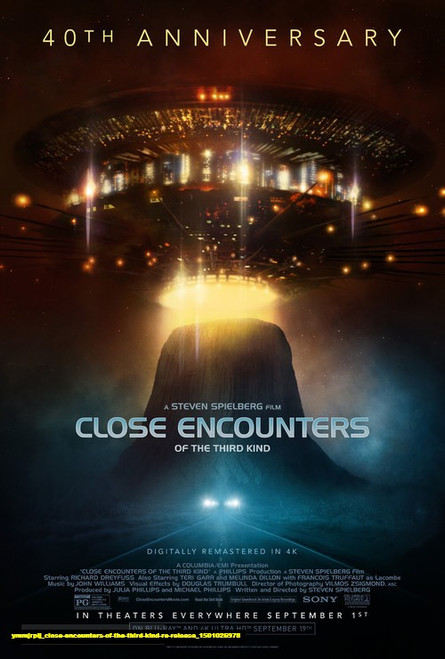 Jual Poster Film close encounters of the third kind re release (ymmjrplj)