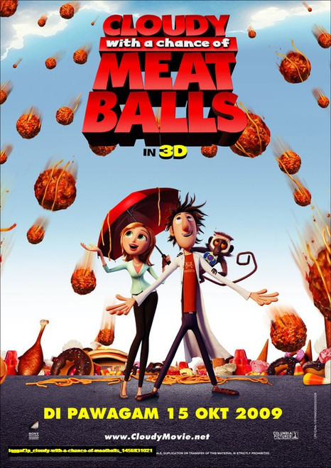 Jual Poster Film cloudy with a chance of meatballs (lqggaf3p)