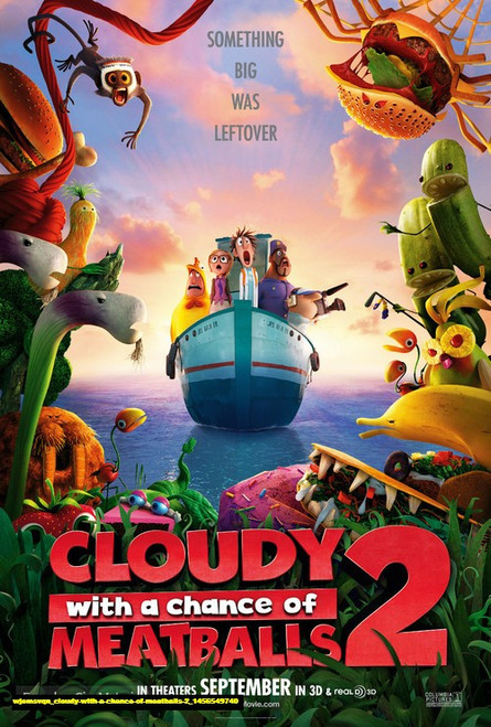 Jual Poster Film cloudy with a chance of meatballs 2 (wjemsvqn)