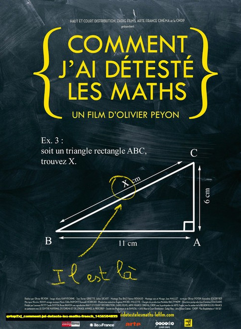 Jual Poster Film comment jai deteste les maths french (qviup2xj)