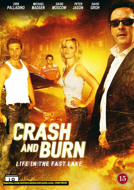 Jual Poster Film crash and burn danish dvd movie cover (9apucfzq)