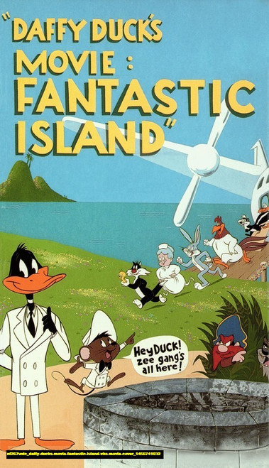 Jual Poster Film daffy ducks movie fantastic island vhs movie cover (nf267wdc)