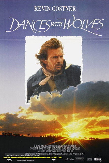 Jual Poster Film dances with wolves australian dvd movie cover (i5cc832n)