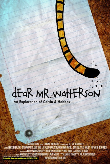 Jual Poster Film dear mr watterson (7rztrmfd)
