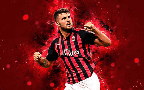 Jual Poster A.C. Milan Italian Patrick Cutrone Soccer Soccer Patrick Cutrone APC004