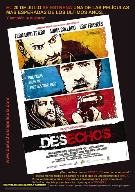 Jual Poster Film desechos spanish (hauof12z)