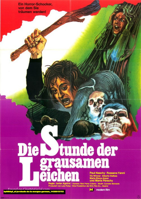 Jual Poster Film el jorobado de la morgue german (bpfdbhyf)