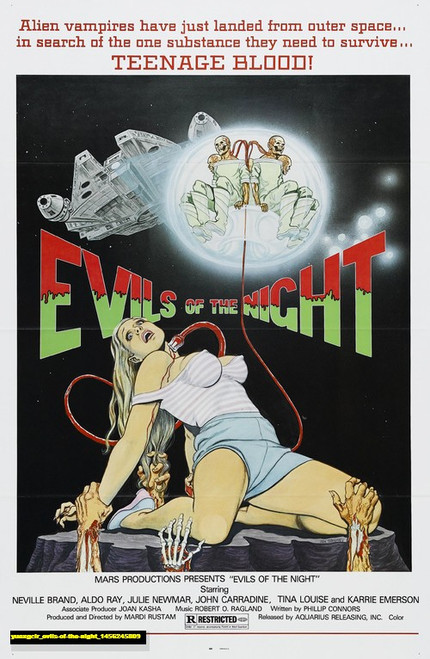 Jual Poster Film evils of the night (yuaxgclr)