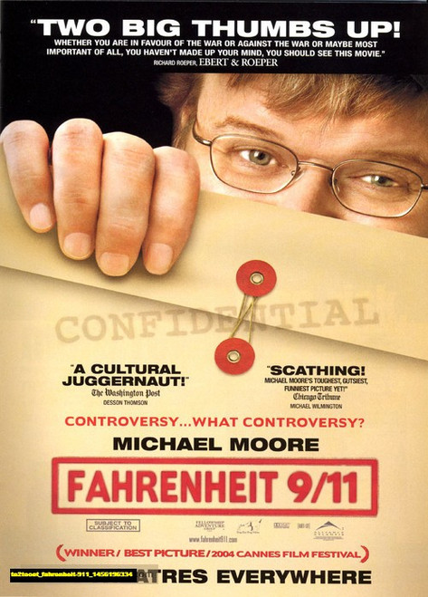 Jual Poster Film fahrenheit 911 (ta2tooet)