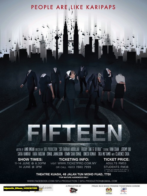 Jual Poster Film fifteen (iajpmx8x)